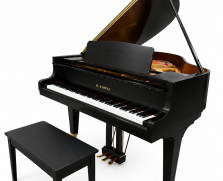 Kawai GM10 baby grand piano, satin ebony - Grand Pianos